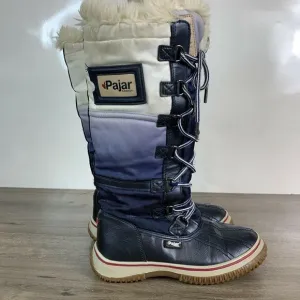 Pajar Canada Girls Insulated Waterproof Tall Winter Snow Boots Size 2.5-3 EU 34