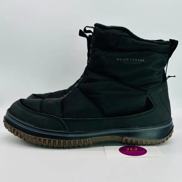 Pajar Men's Exo Lite Black Insulated Puffer Winter Snow Boots Size 42 EU/ 9 US