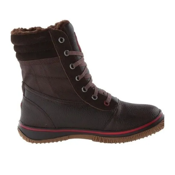 Pajar Tour Mens Side Zip‎ Lace Up Cold Weather Boots Brown size 8
