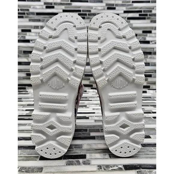 Palladium Pampa Hi White Camo French Men's Rain Boots Size 7.5