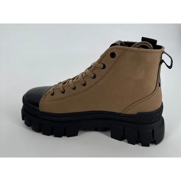 Palladium Revolt HI TX Lace-Up Ankle Boots Womens Size 9 Chunky Olive