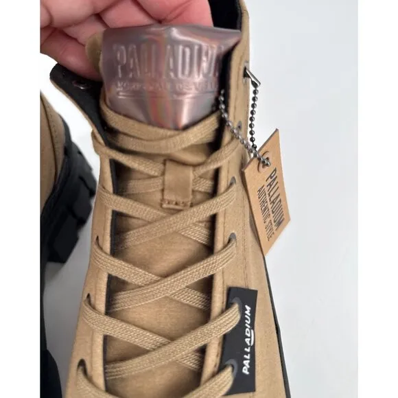 Palladium Revolt HI TX Lace-Up Ankle Boots Womens Size 9 Chunky Olive
