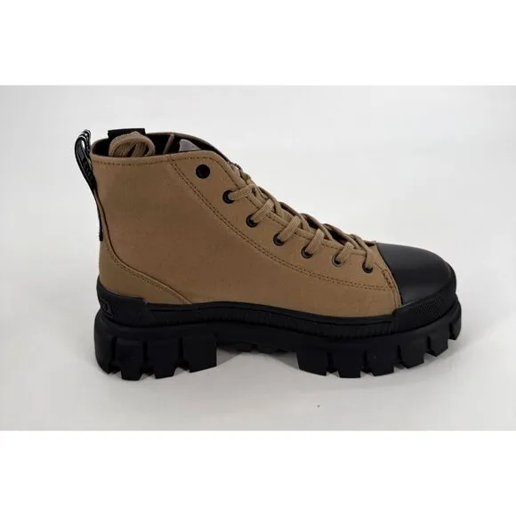 Palladium Revolt HI TX Lace-Up Ankle Boots Womens Size 9 Chunky Olive