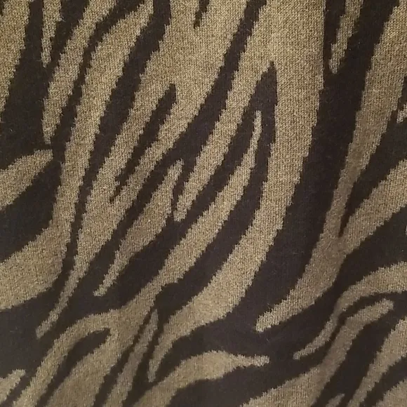 💕PAM &amp; GELA💕 Zebra Silk-Blend Sweaterdress M NWT