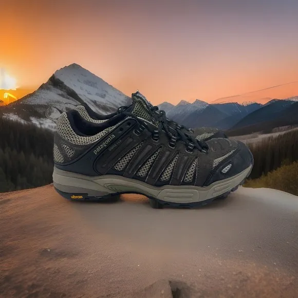 Patagonia Men's Drifter Forge Espresso Vibram Hiking Leather Shoe Sz 8 Gore-Tex