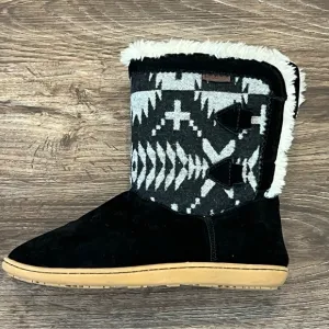 Pendleton Women's Hacienda Bootie Size 10‎ Spider Rock Boots Black White