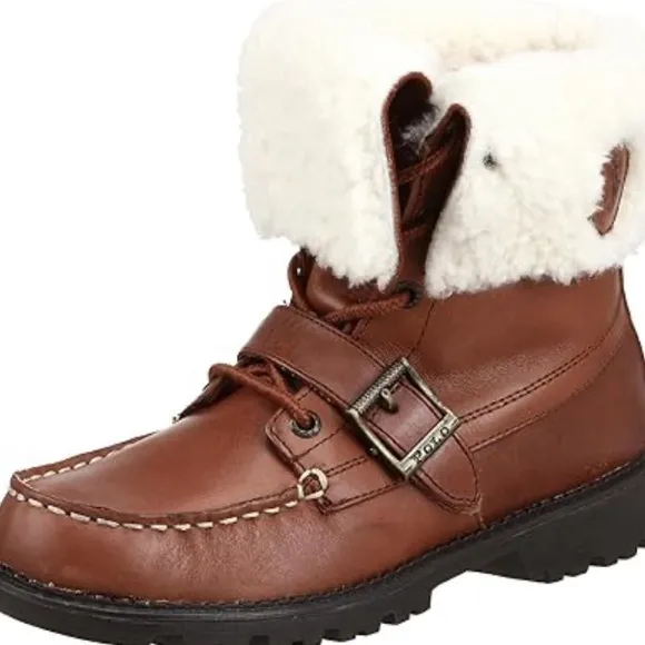 Polo by Ralph Lauren Boy's Size 2 Ranger Ultra Hi Shearling Outdoor Boots