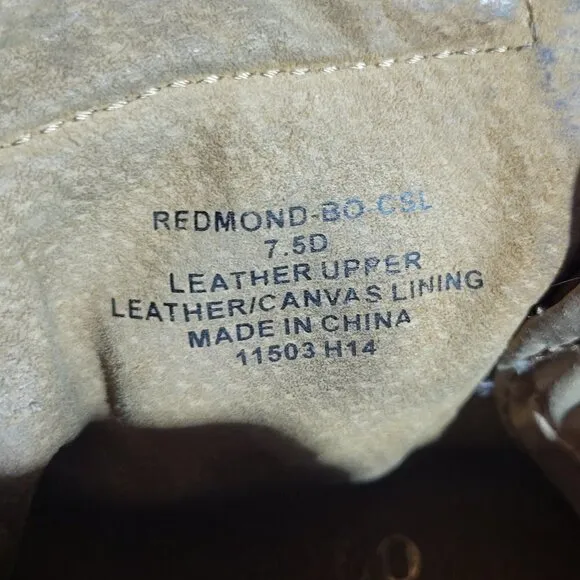 Polo By Ralph Lauren Ranger Men's Distressed Brown Leather Buckle Boots Size 7.5