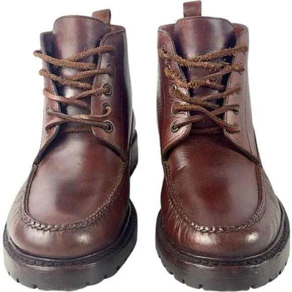 Polo Ralph Lauren Brown Leather Ranger Boots Men's Size 9.5
