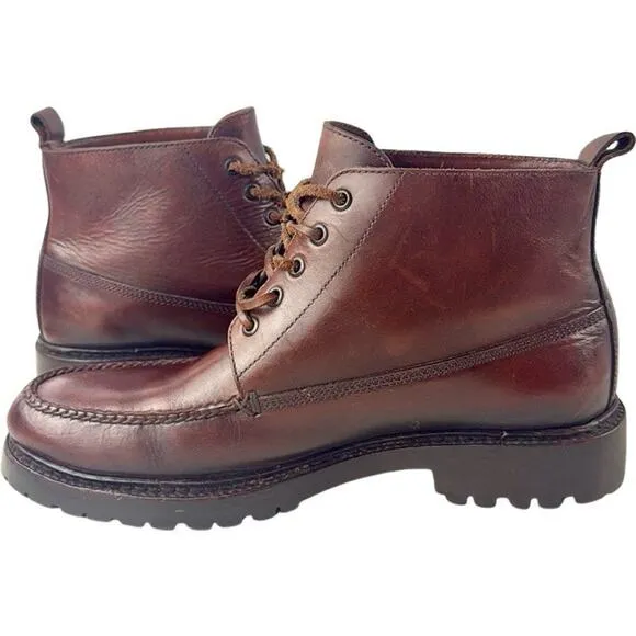 Polo Ralph Lauren Brown Leather Ranger Boots Men's Size 9.5
