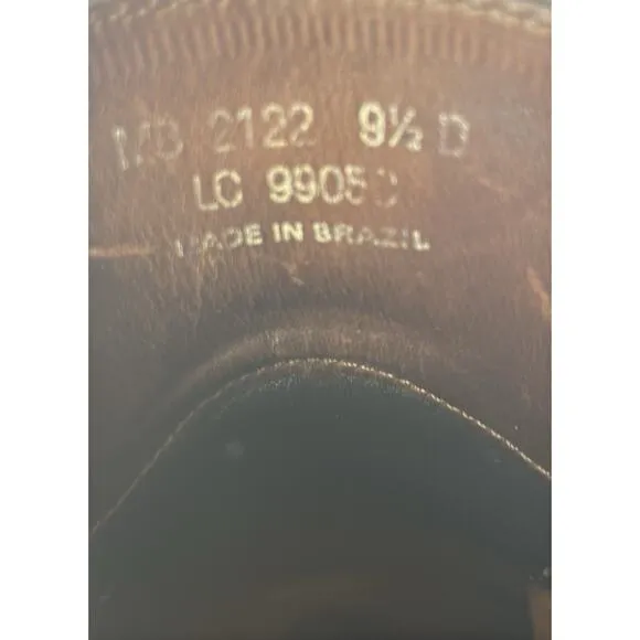 Polo Ralph Lauren Brown Leather Ranger Boots Men's Size 9.5