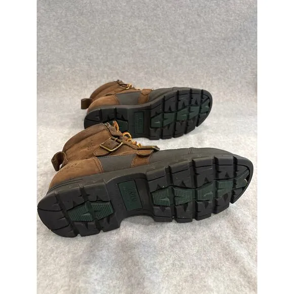 Polo Ralph Lauren Demond Men Size 9.5D Leather Buckle Ranger Country Ankle Boots