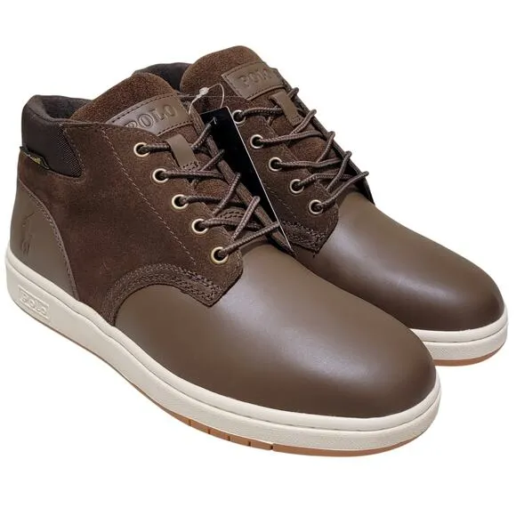 Polo Ralph Lauren Men Sneaker Boot Chukka Boots Size US 7D Brown Leather