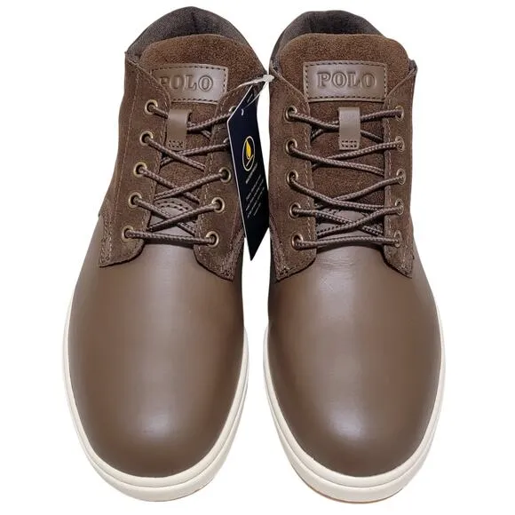 Polo Ralph Lauren Men Sneaker Boot Chukka Boots Size US 7D Brown Leather
