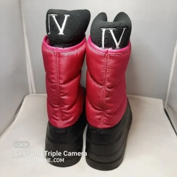 Polo Ralph Lauren Snow Boots Winter Rain Pink IV Barbie Core Womens Size 5 Girls