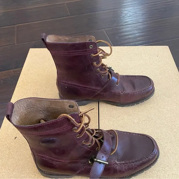 Polo Ralph Lauren upper leather boots for men size 10