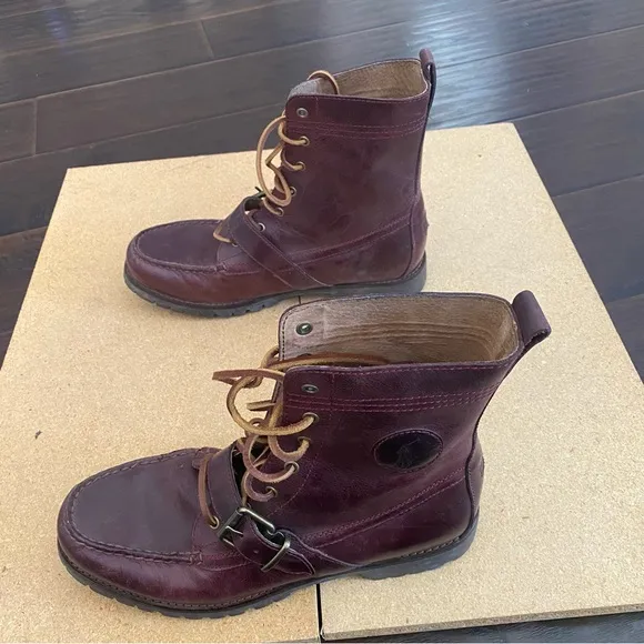Polo Ralph Lauren upper leather boots for men size 10