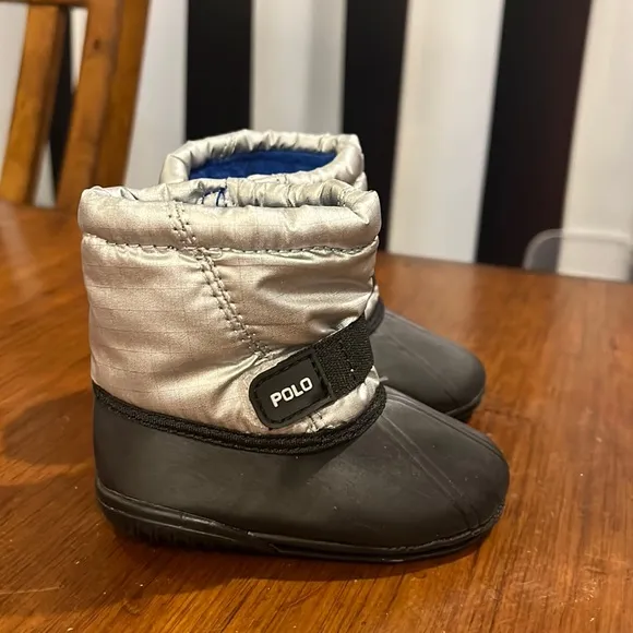 Polo Ralph Lauren Whistler winter baby boots boys girls booties crib infant Sz 1