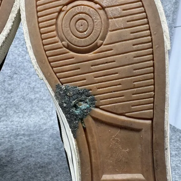 Polo Ralph Lauren Zale Sneakers Men Size 9.5D Brown Leather Suede Chukka Shoes
