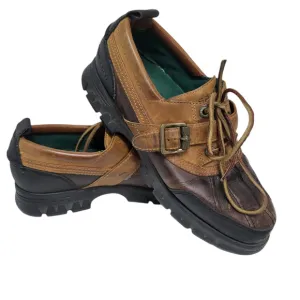 Polo Sport Ralph Lauren Dover Duck Boots Mens 9B Leather Brown WB3072 Excellent
