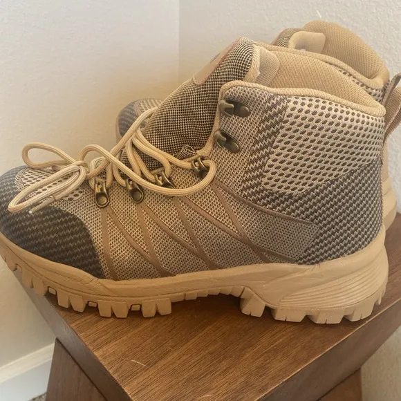 Propet Men’s Traverse EUC Hiking Boots, Tan &amp; Brown, size 10 XX (Wide)