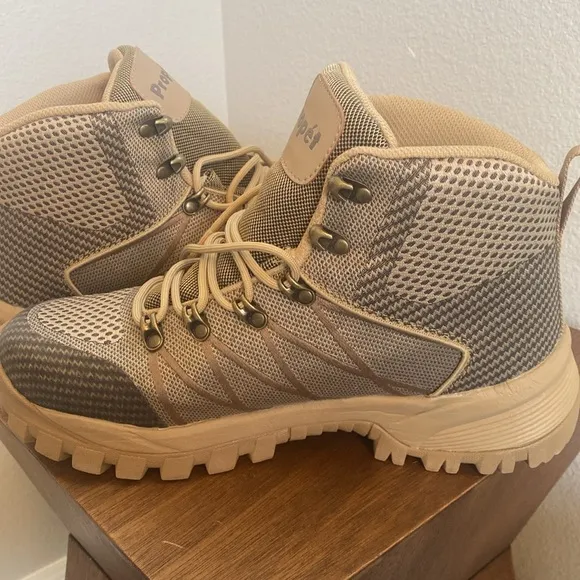Propet Men’s Traverse EUC Hiking Boots, Tan &amp; Brown, size 10 XX (Wide)