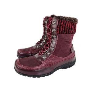 PROPET Womens Delaney Frost Winter Bordo Red Boots