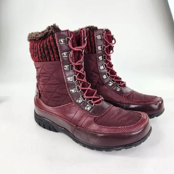 PROPET Womens Delaney Frost Winter Bordo Red Boots