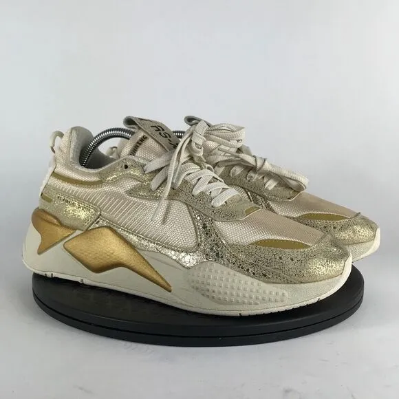 Puma RS-X Winter Glimmer Gold Running Shoes 372761-01 Women’s Size 11