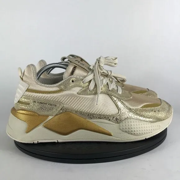 Puma RS-X Winter Glimmer Gold Running Shoes 372761-01 Women’s Size 11