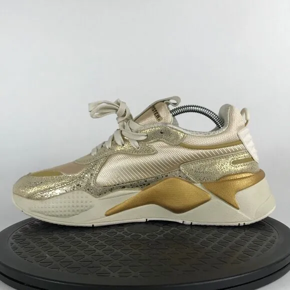 Puma RS-X Winter Glimmer Gold Running Shoes 372761-01 Women’s Size 11