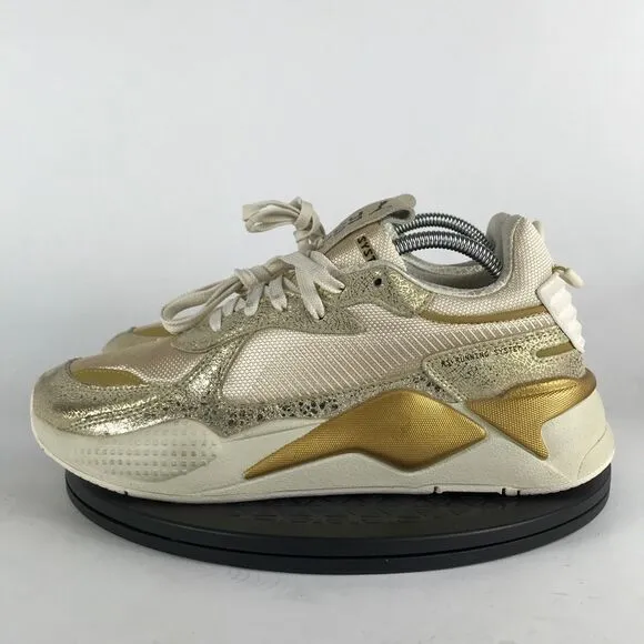 Puma RS-X Winter Glimmer Gold Running Shoes 372761-01 Women’s Size 11
