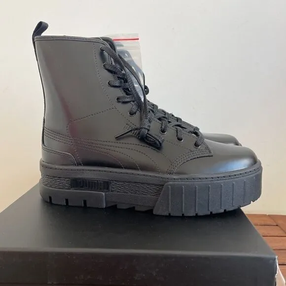PUMA X Dua Lipa Mayze Boots Black USA Women Size 8/UK 5.5/EU 38.5( MSRP$140)