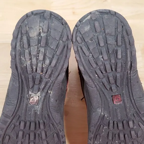QUARK Avalanche Boots Women's Sz 10 Red Winter Rain Sleet Hiking Foldover