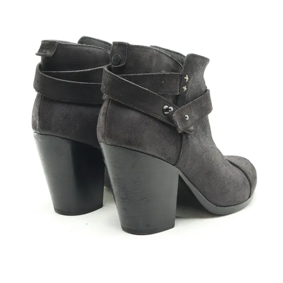 Rag &amp; Bone Harrow Suede Leather Ankle Boots Booties Women EU 38 Black