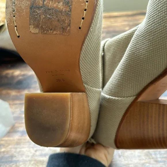 Rag &amp; bone size 8.5  Newbury natural tan colored  Boots for Women
