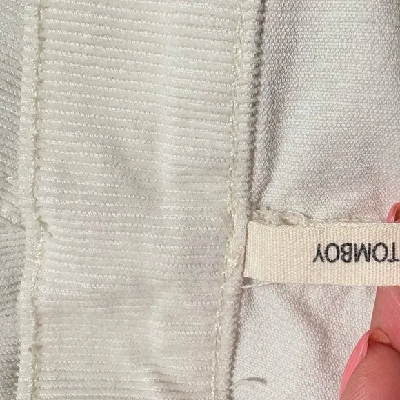 Rag &amp; Bone winter white Tomboy skinny Corduroy Jeans 29