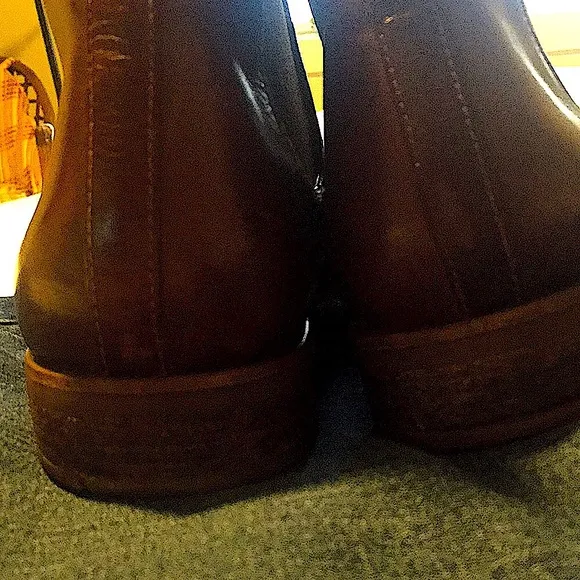 Ralph Lauren Made in Italy Cordovan Leather Chelsea Boots Sz 13 EUC