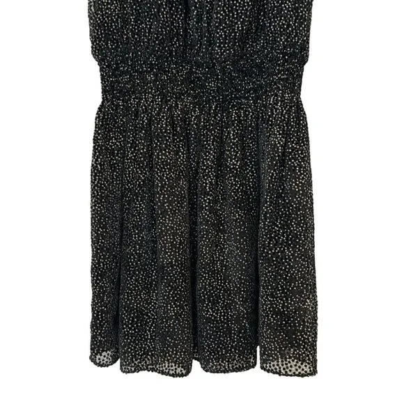 Ramy Brook Burnout Paris Sleeveless Dress Black Size Medium