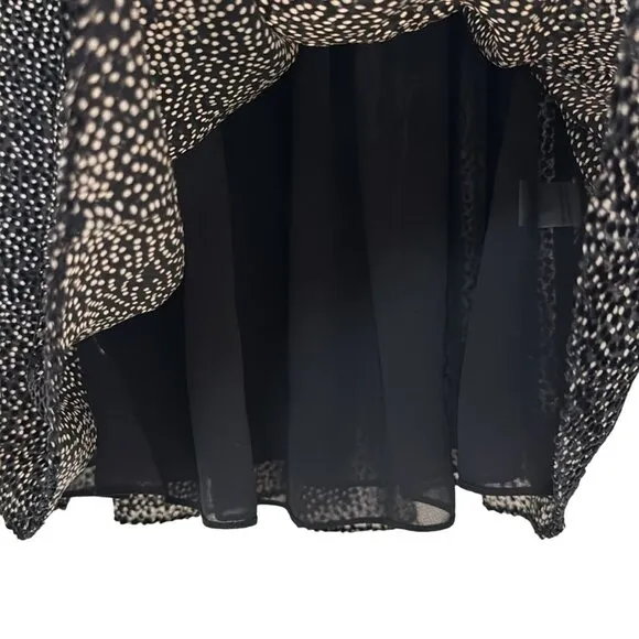 Ramy Brook Burnout Paris Sleeveless Dress Black Size Medium