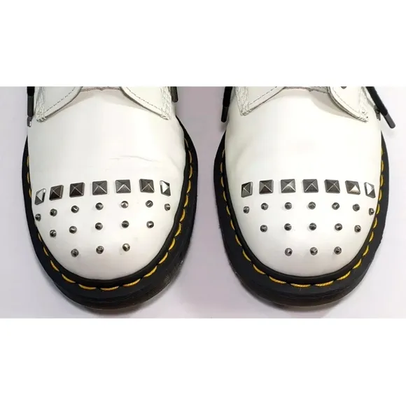 RARE Dr Martens 1460 Rock &amp; Roll, Men 10 Women 11, Retro Tattoo Rockabilly Studs
