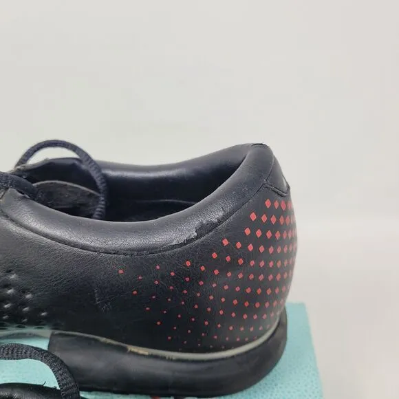 RARE Nike Mens Shoe Sz 9.5 Black Red silver Air Zoom Vapor II 2 Golf Cleats EU43