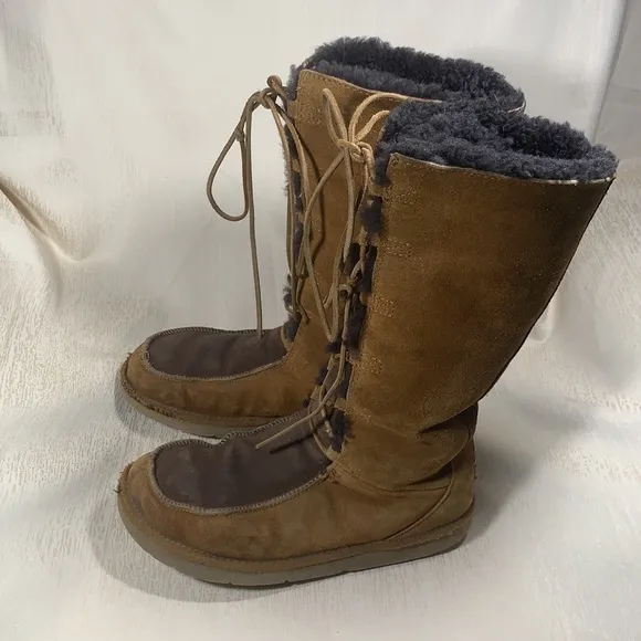 Rare UGG Australia Lace Up Boots-Size 9