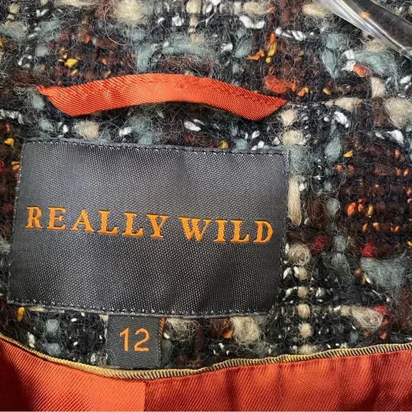 REALLY WILD tweed jacket UK 12/US 8