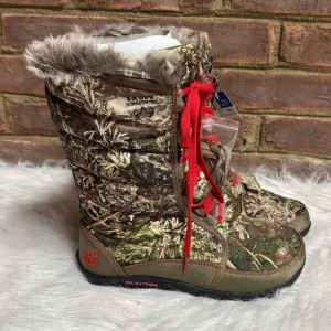 RealTree Max-1 Girl Camo Insulated Winter Boots Size 8 NEW