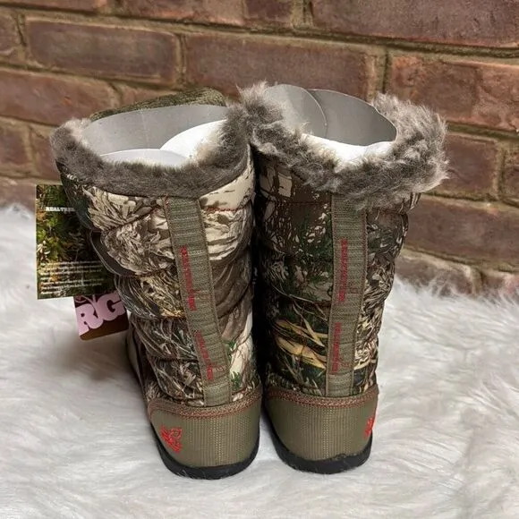 RealTree Max-1 Girl Camo Insulated Winter Boots Size 8 NEW