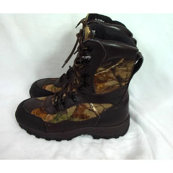 Red Wing Irish Setter Hunt Waterproof Camo Insulated Boots Mens Size 9D 2822