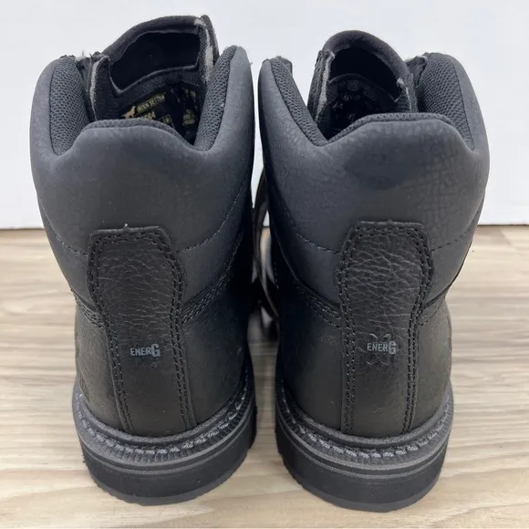 Red Wing Irish Setter Kittson 6&quot; STEEL TOE Black Work Boots Men 7D 83664 NWOB