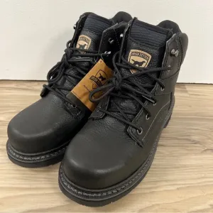 Red Wing Irish Setter Kittson 6&quot; STEEL TOE Black Work Boots Men 7D 83664 NWOB