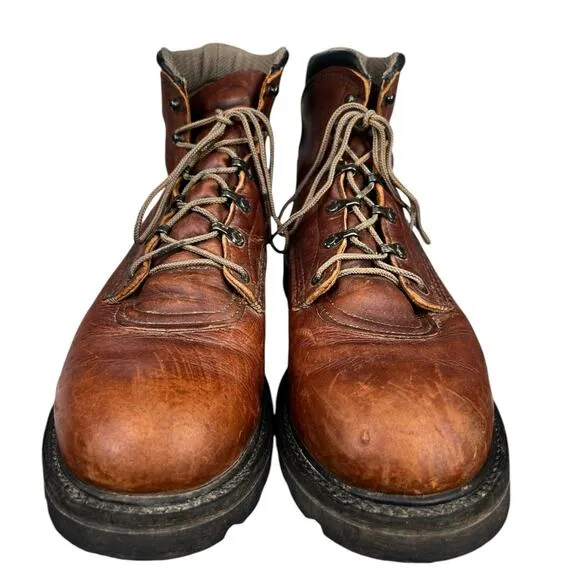 Red Wing Men’s Supersole Brown Leather Lace Up Work Boot Size US 11.5 D